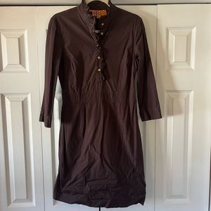 Tory Burch, Brown Dress, Women’s Size 8. EUC. Side zip closure.